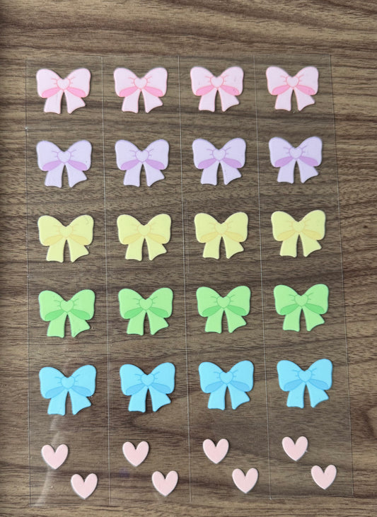 Colorful Bows Sheet