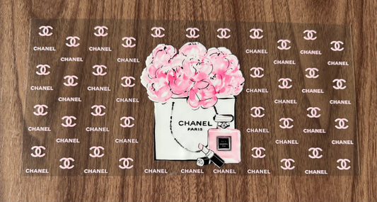 Pink Flowery C Boujee Cup Wrap