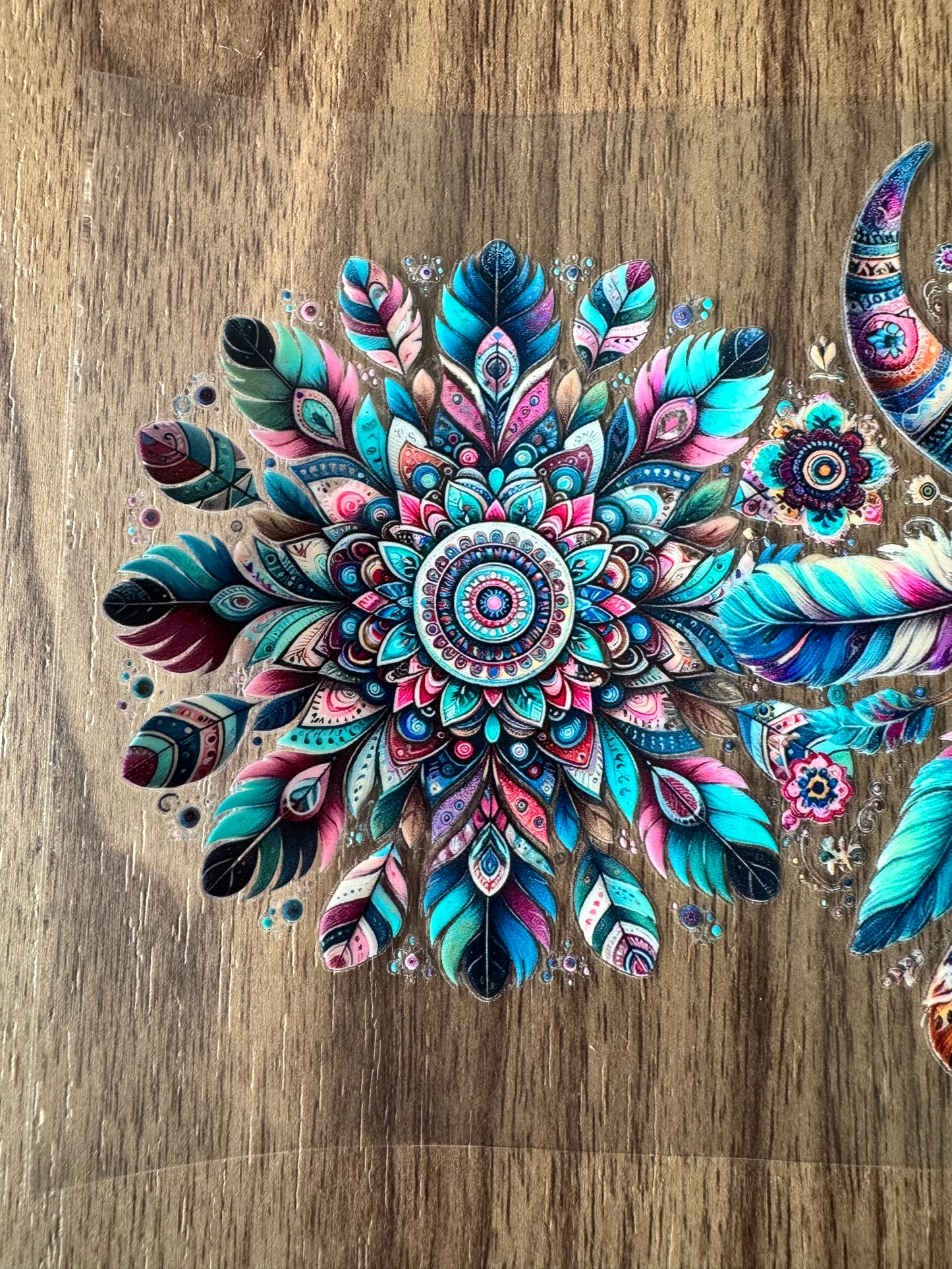 Blue Western Bull Skull Cup Wrap