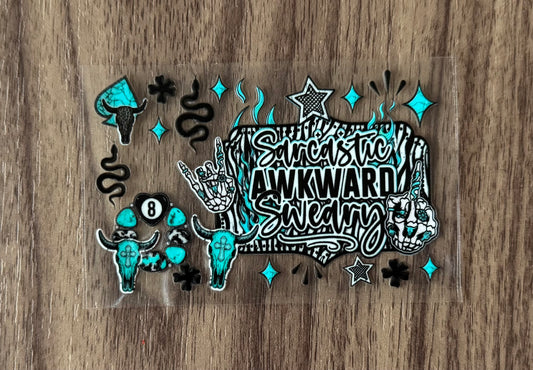 Sarcastic Awkward Sweary Card Wrap