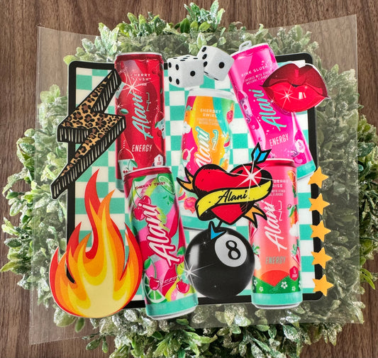 Colorful Energy Drinks Decal