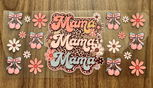 Flowery Leopard Mama Cup Wrap