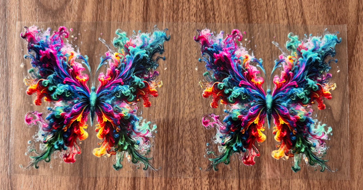 Rainbow Butterfly Decal Sheet
