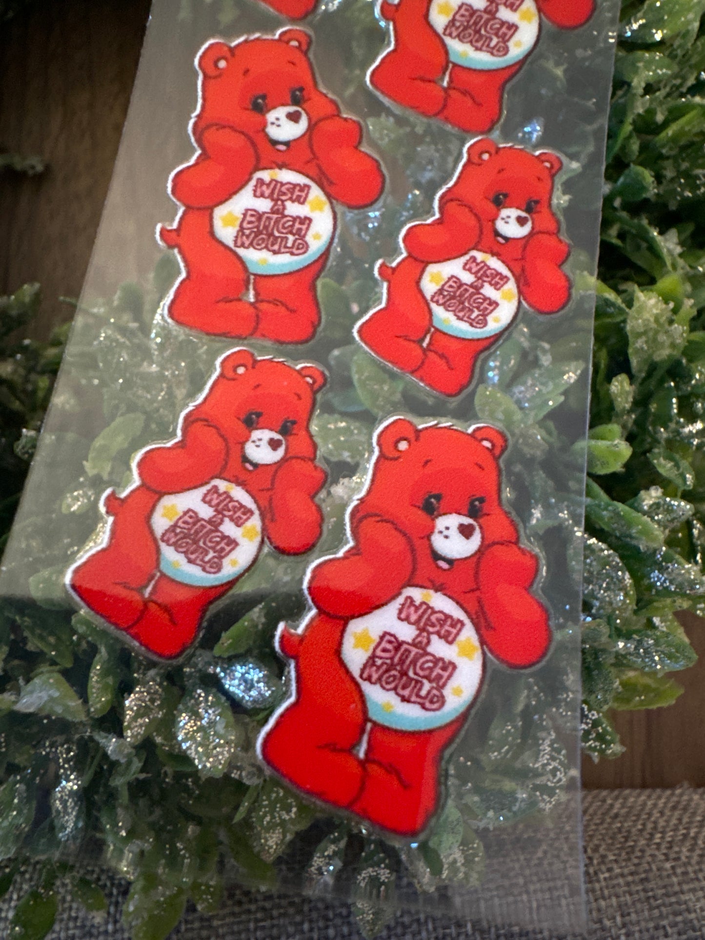 Red Swear Bear Pen Wrap