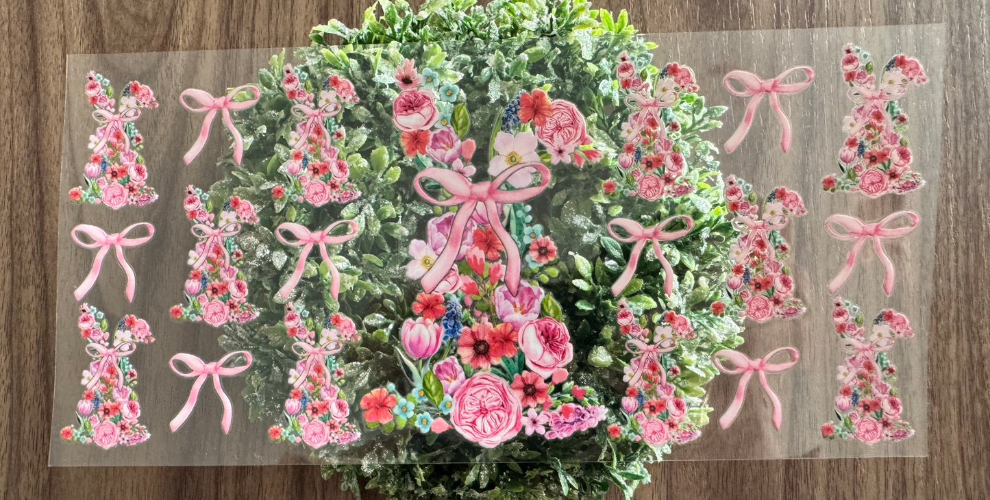 Flowery Bunny Rabbit Cup Wrap