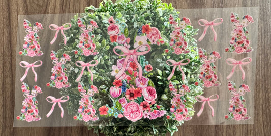 Flowery Bunny Rabbit Cup Wrap