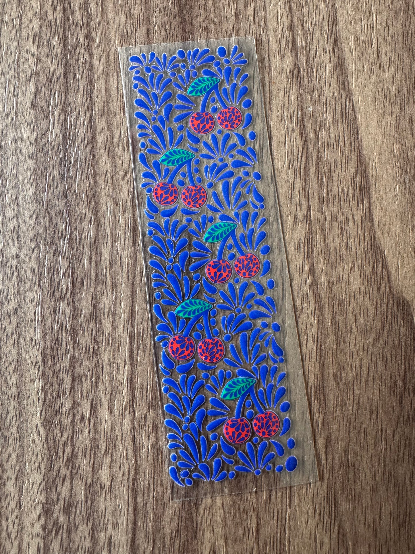 Blue Talavera & Cherries Pen Wrap