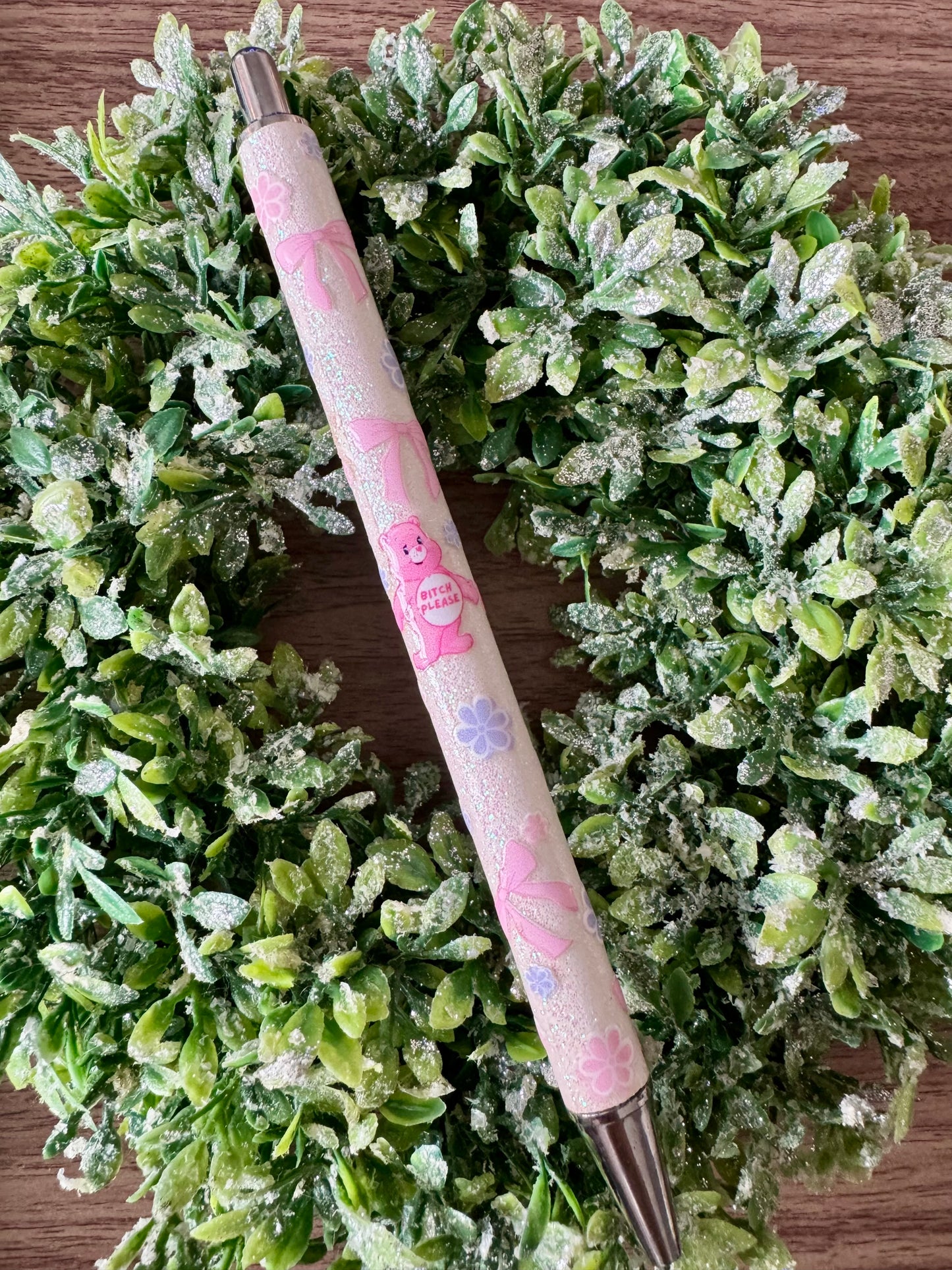 Light Pink Swear Bear Pen