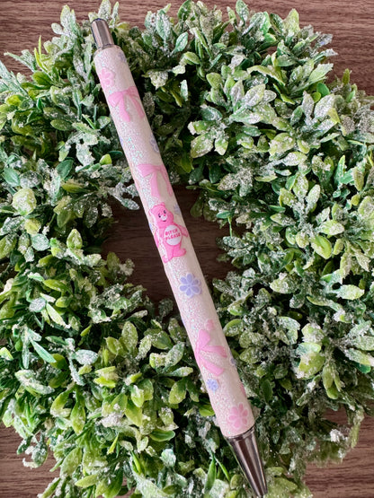 Light Pink Swear Bear Pen
