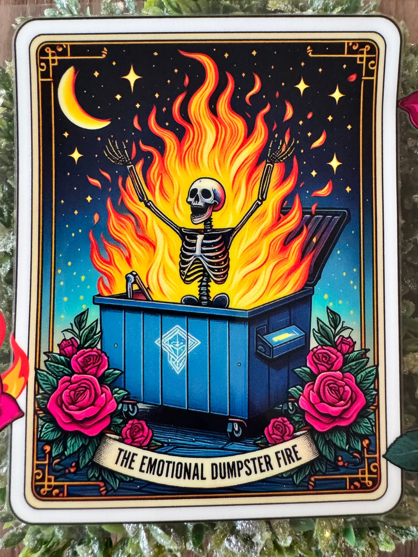 Dumpster Fire Tarot Cup Wrap