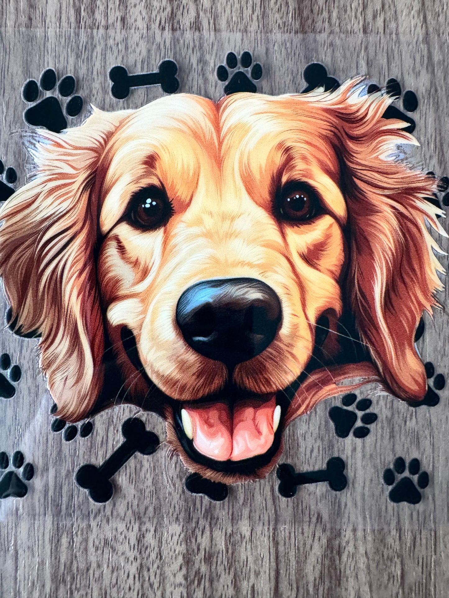 Golden Retriever Paws Cup Wrap