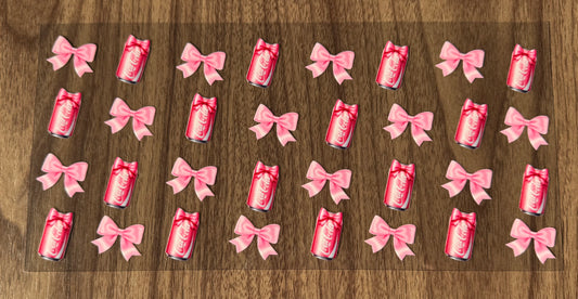 Pink Red Soda Cup Wrap