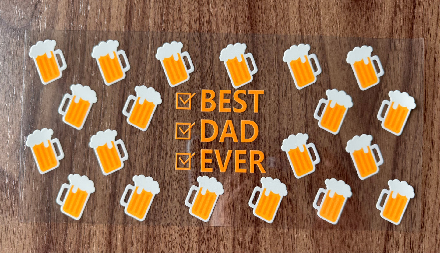 Best Dad Ever Drinks Cup Wrap