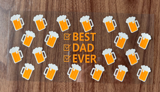 Best Dad Ever Drinks Cup Wrap