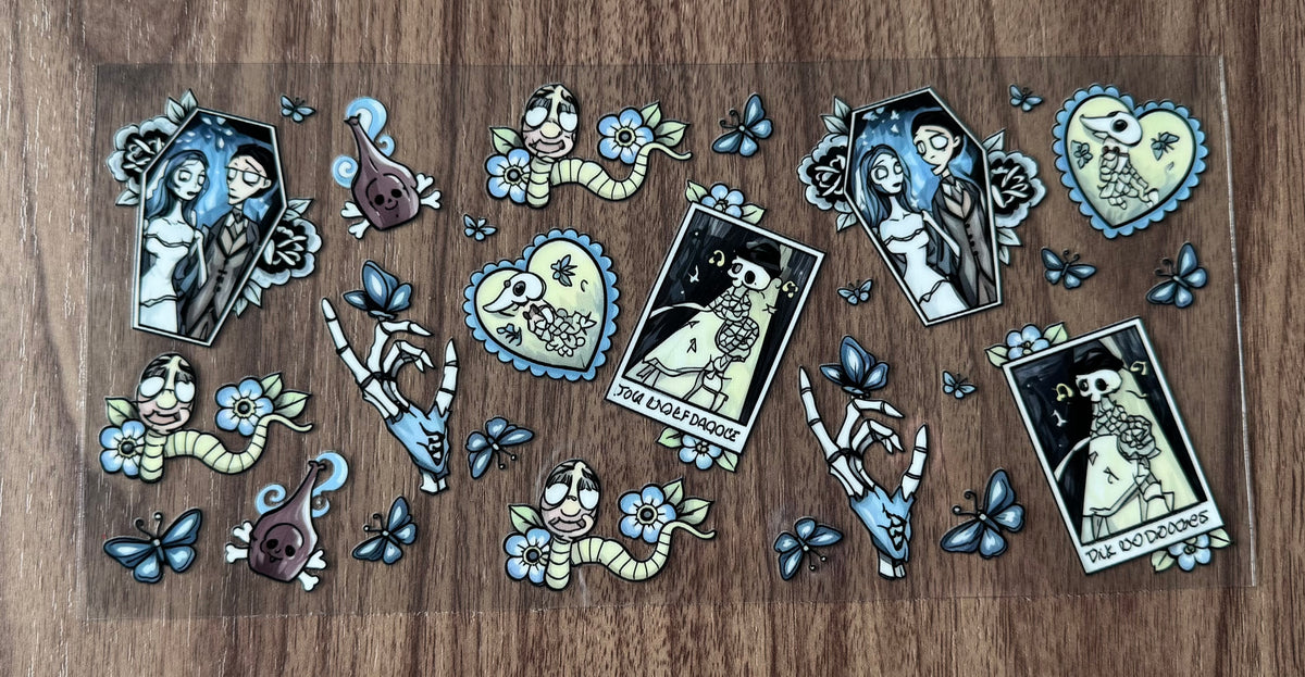 Skeleton Bride Cup Wrap