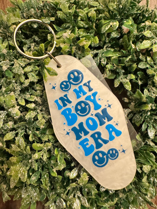 Boy Mom Era Keychain Decal