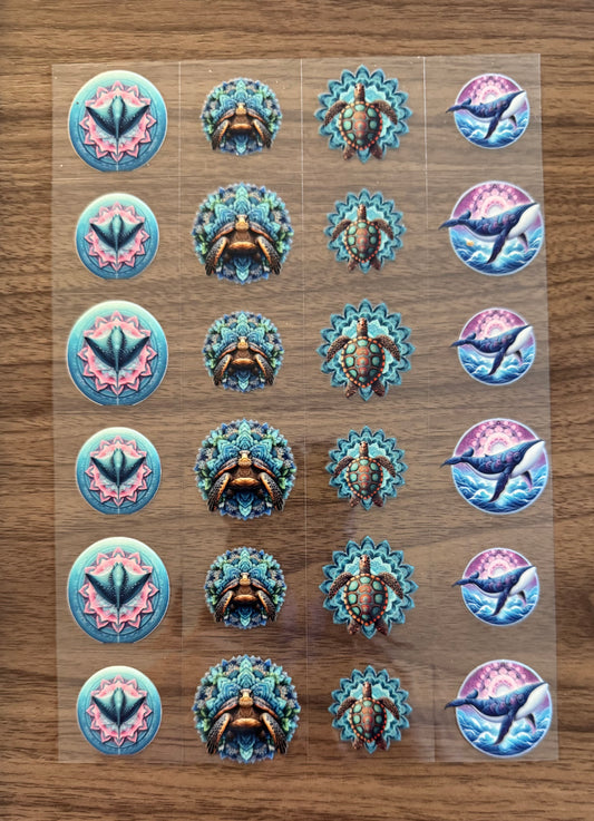 Colorful Sea Creatures Sheet
