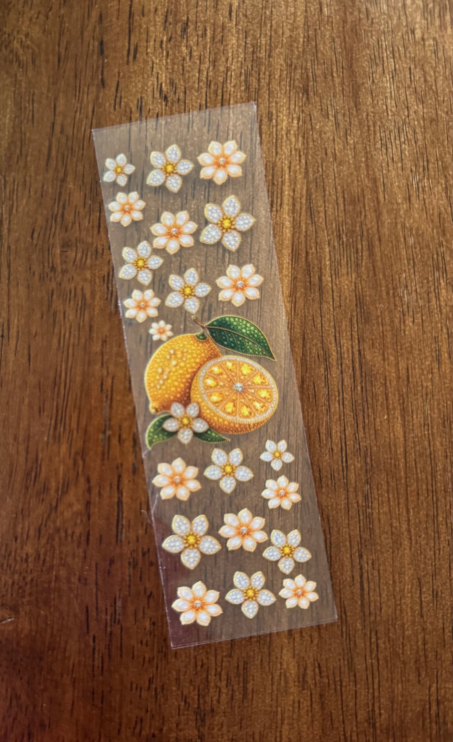 Sparkly Flowery Lemons Pen Wrap