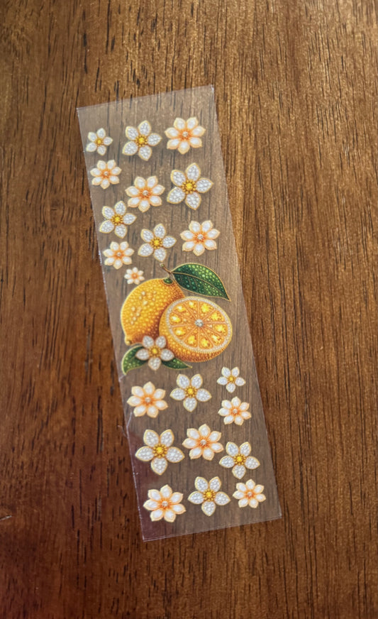 Sparkly Flowery Lemons Pen Wrap