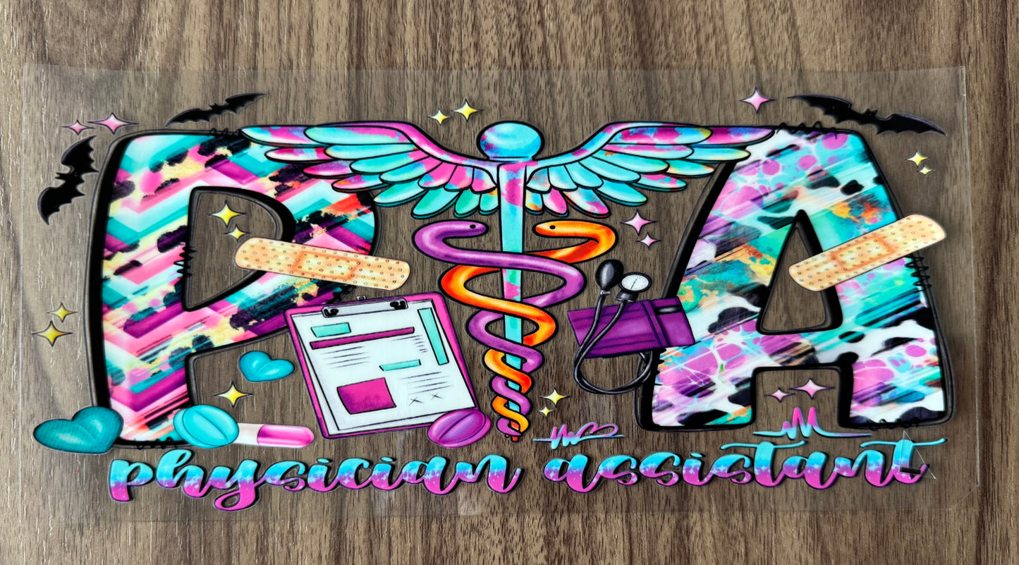 Spooky Physicians Assistant Cup Wrap