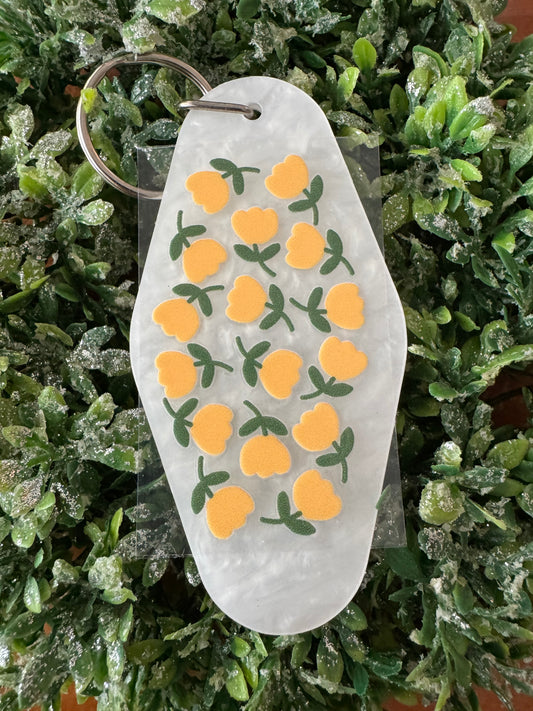 Yellow Flowers Keychain Decal