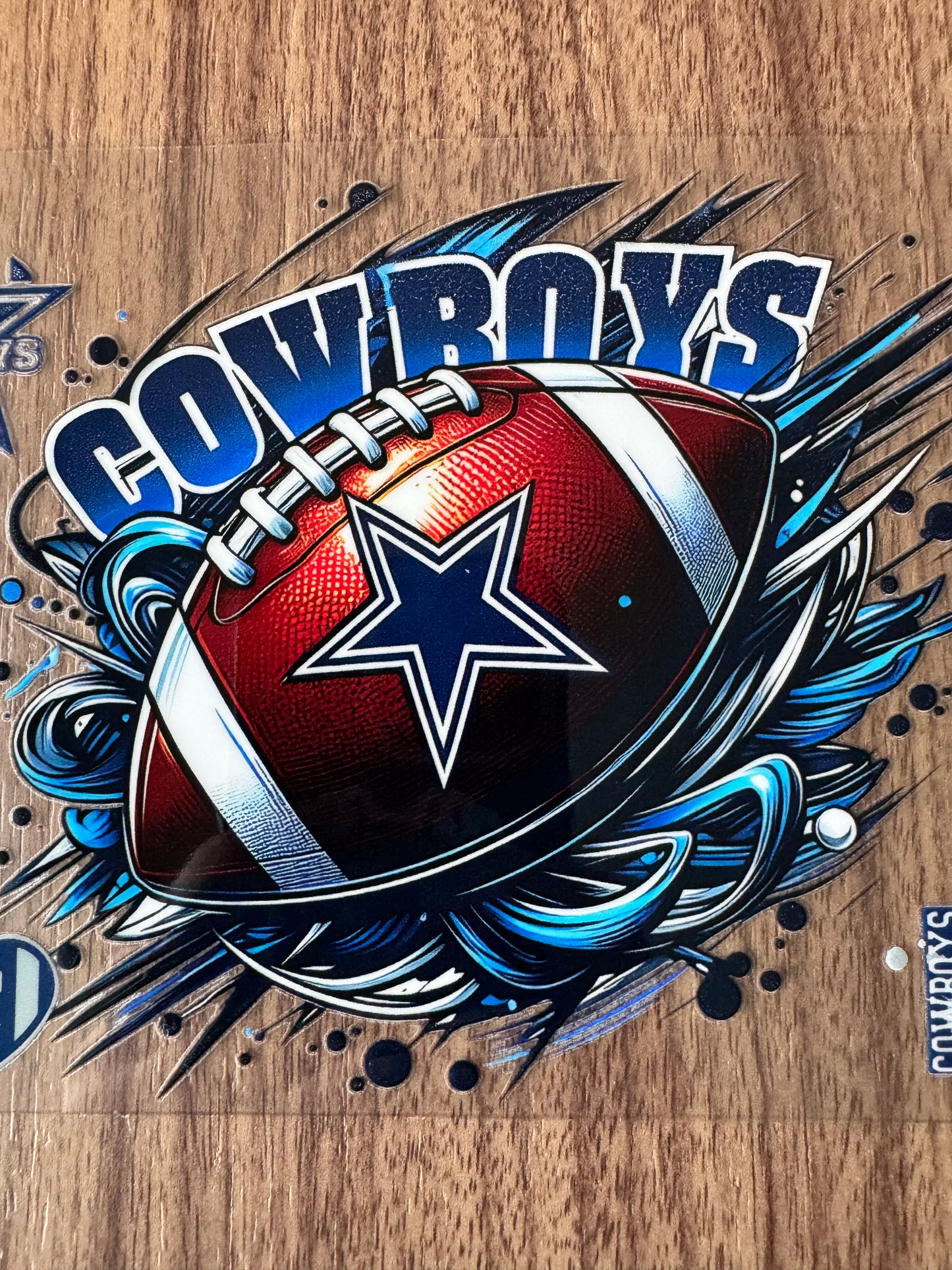 Dallas Football Ball Cup Wrap
