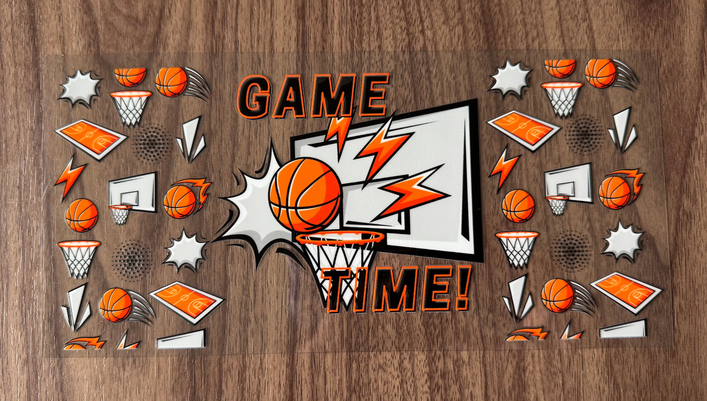 Basketball Game Time Cup Wrap