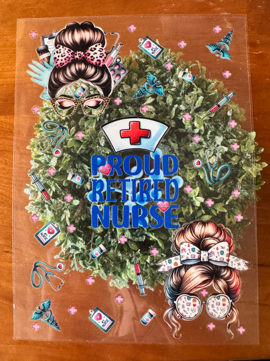 Retired Nurse Notebook Wrap (Large)