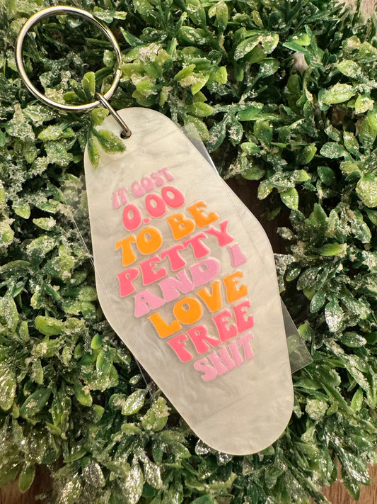 Funny Petty Keychain Decal