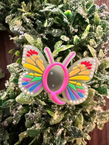 Butterfly Initial Shoe Charms