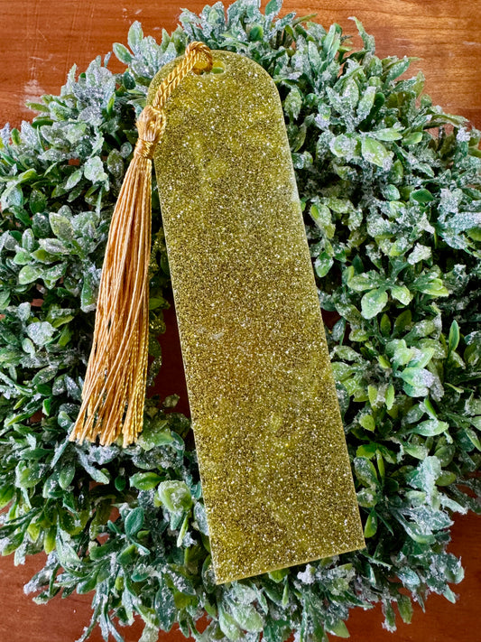 Yellow Sparkly Bookmark