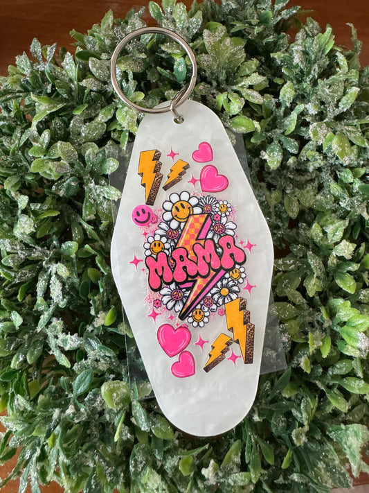Pink Mama Keychain Decal