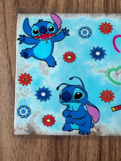 Coloring Blue Alien Cup Wrap