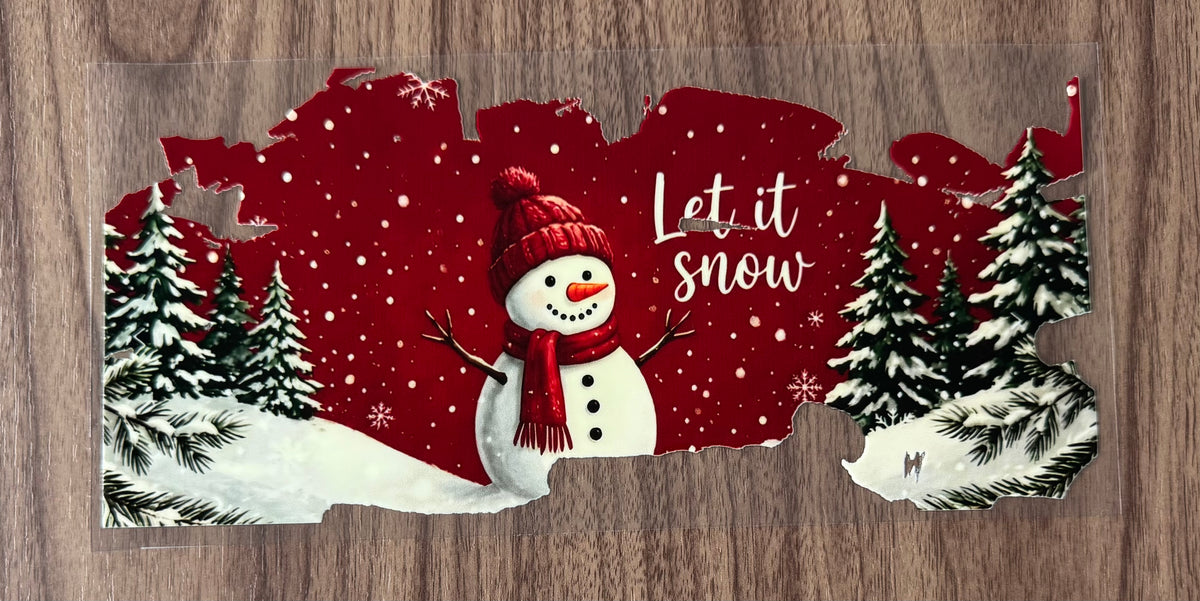 Red Let It Snow Cup Wrap