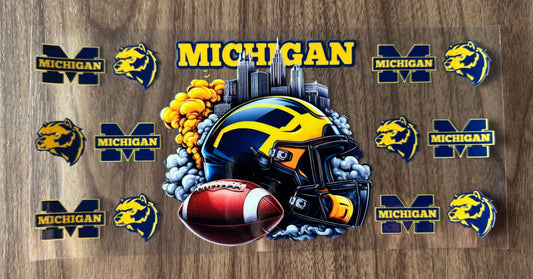 Michigan Football Uni Cup Wrap