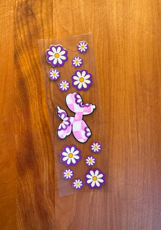 Purple Balloon Dog Pen Wrap