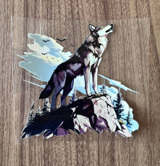Howling Wolf Decal