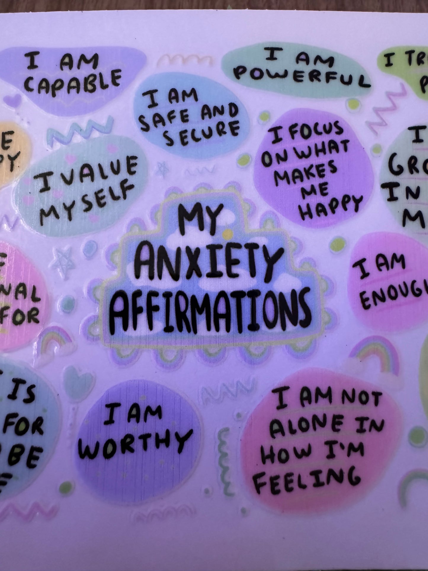 My Anxiety Affirmations Cup Wrap