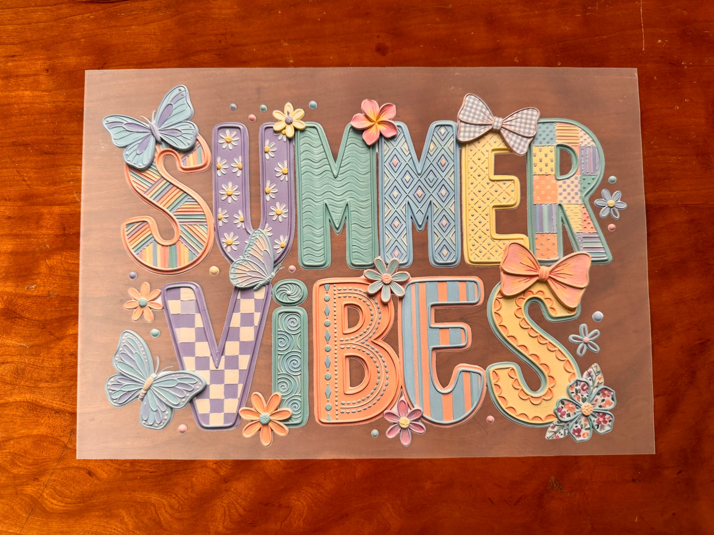 Pastel Summer Vibes Transfer