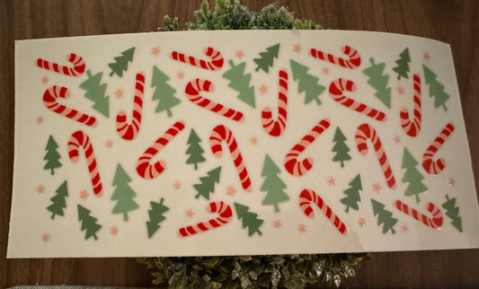 Candy Cane Cup Wrap