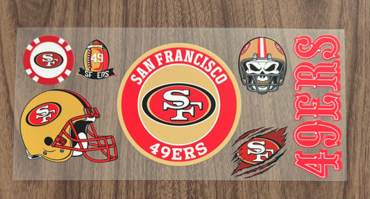 California Football Circle Cup Wrap