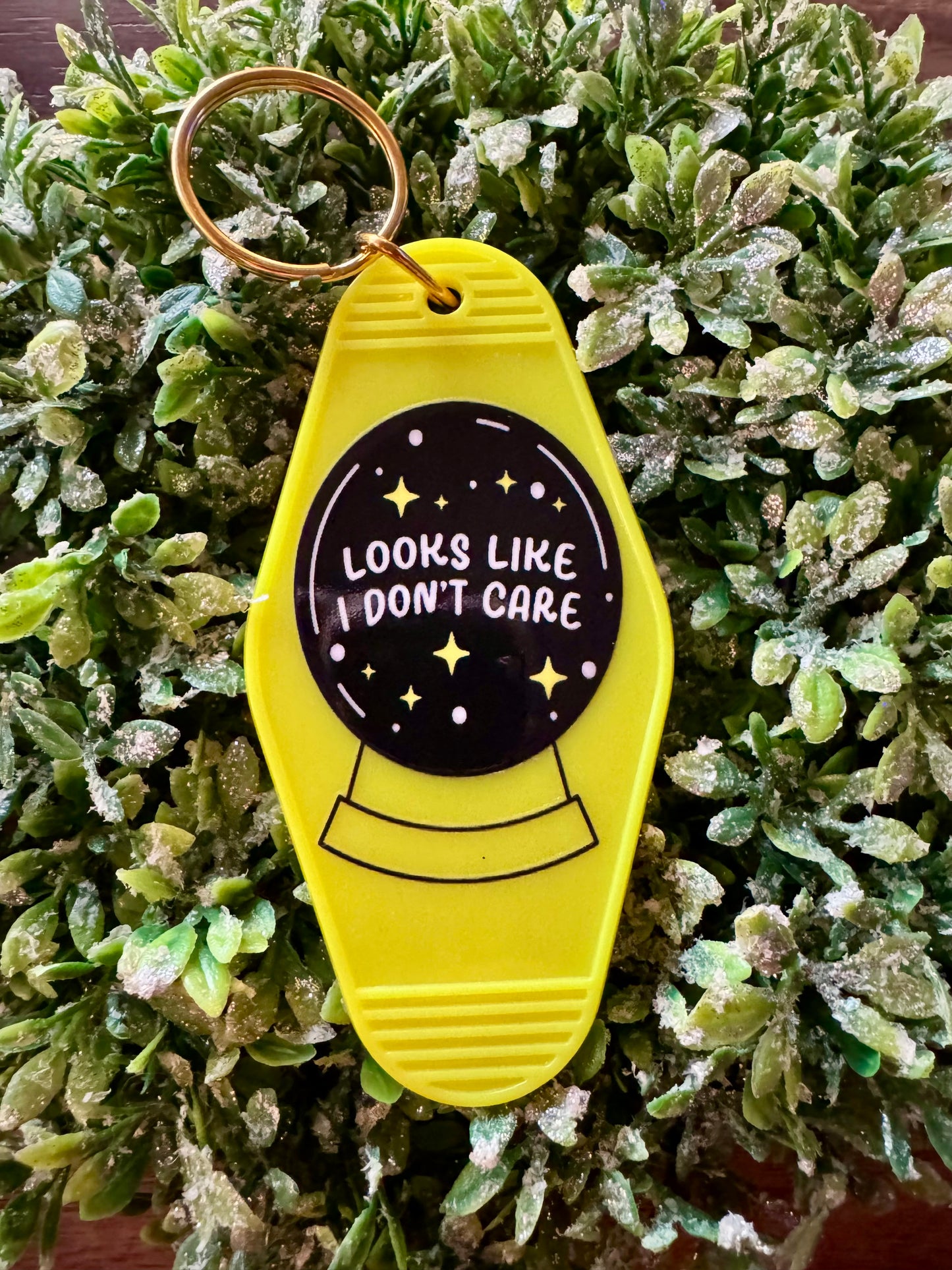 Yellow Looks Like IDC Keychain