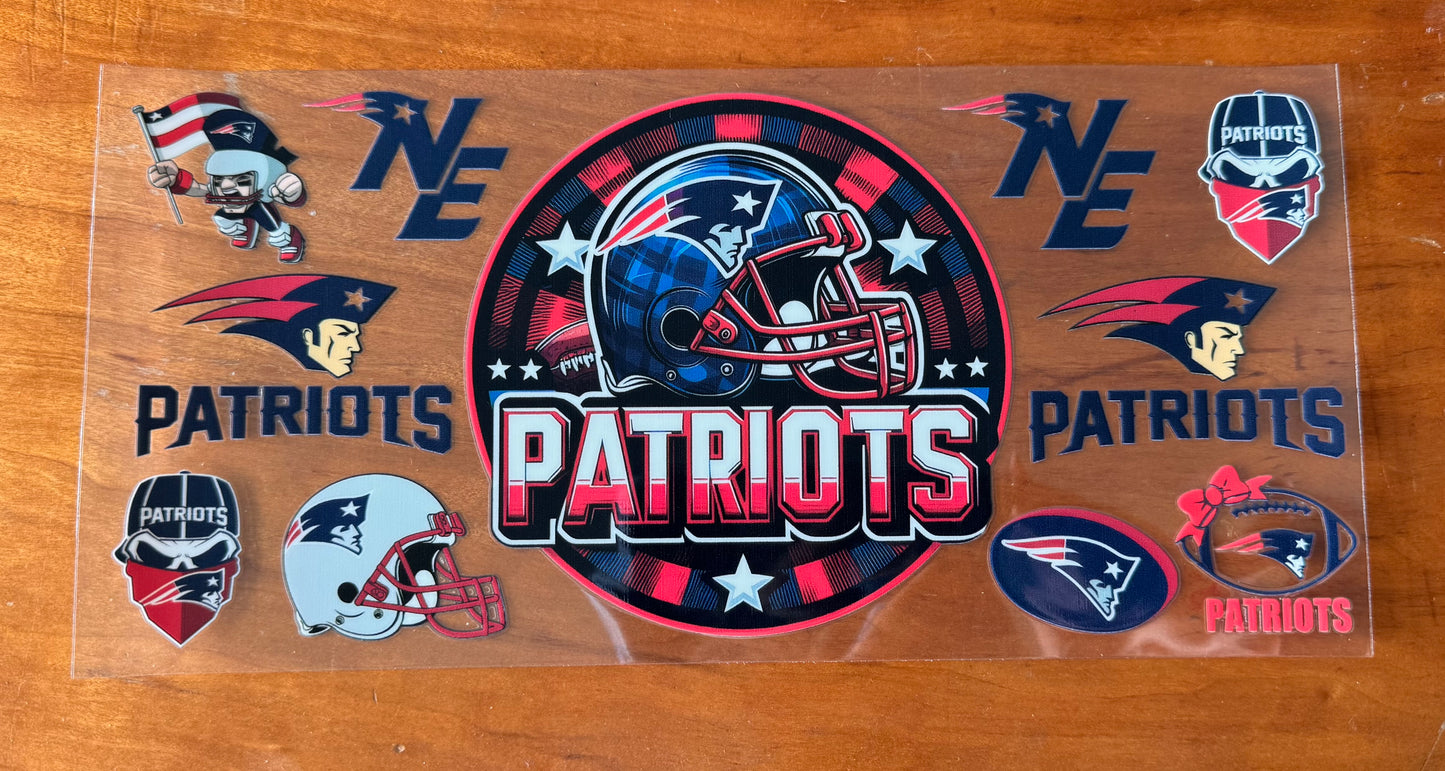 Massachusetts Football Helmet Cup Wrap