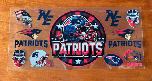 Massachusetts Football Helmet Cup Wrap