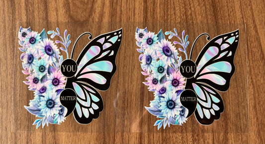 You Matter Butterfly Decal Sheet