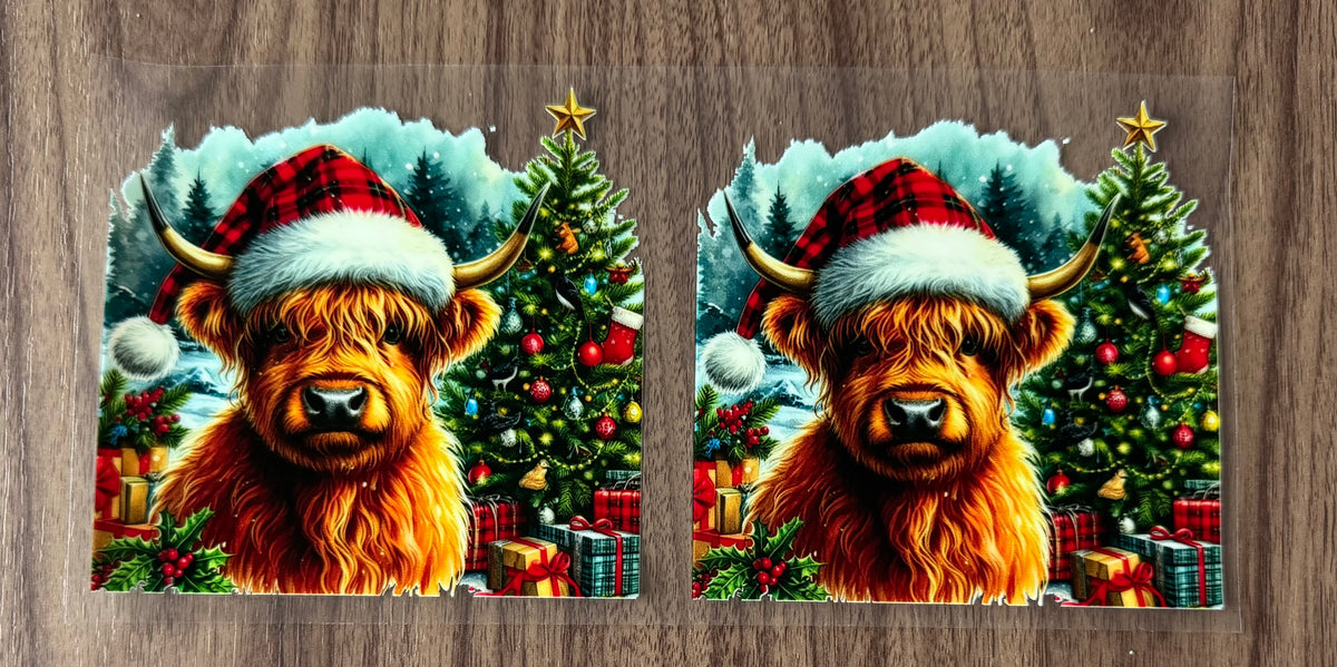 Christmas Cow Decal Sheet