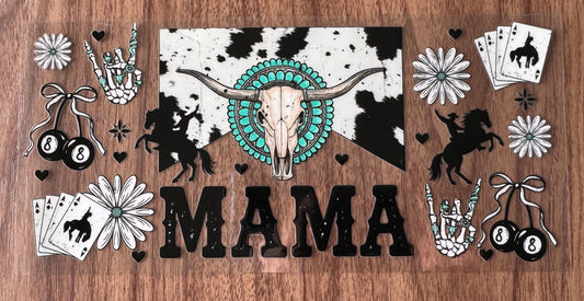 Western Mama Bull Cup Wrap