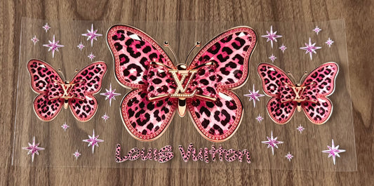 Pink Loo Boujee Butterfly Cup Wrap