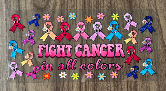 Fight Cancer All Colors Cup Wrap