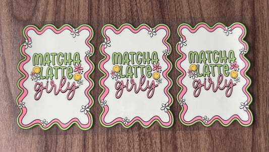 Matcha Latte Girly Cup Wrap